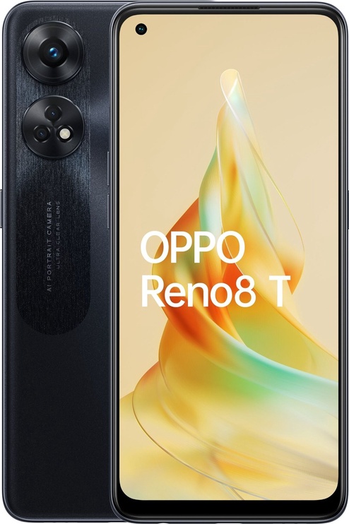 Mobiiltelefon Oppo Reno8 T, must, 8GB/128GB