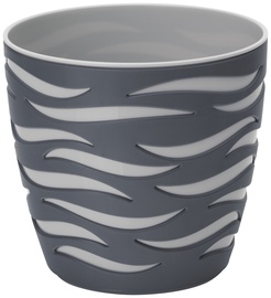 Puķu pods Form Plastic Sahara Duo, balta/pelēka