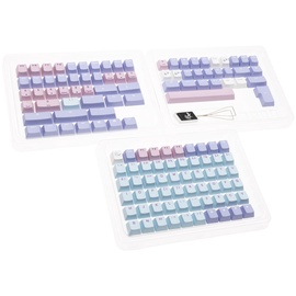 Klaviatuurikatete komplekt Ducky, sinine/roosa/violetne