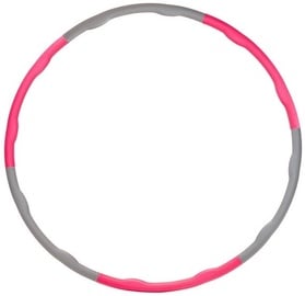 Hula hoop vingrošanas riņķi Yate Hula Hoop, 980 mm, 0.95 kg, rozā/pelēka
