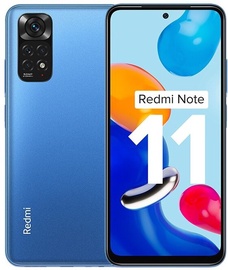 Mobiiltelefon Xiaomi Redmi Note 11, sinine, 6GB/128GB