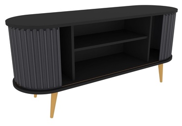 ТВ стол Kalune Design Stor, черный/антрацитовый, 1400 мм x 430 мм x 640 мм