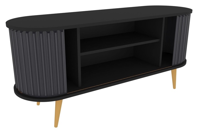 TV-laud Kalune Design Stor, antratsiit/must, 140 cm x 43 cm x 64 cm