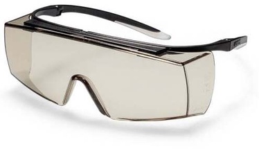 Aizsargbrilles Uvex Super f OTG 9169, caurspīdīga/melna, Universāls izmērs