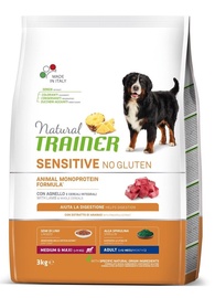Sausā suņu barība Natural Trainer Sensitive No Gluten, jēra gaļa, 3 kg
