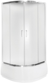 Душевая кабина Besco Modern 165 MP-80-165-C, полукруглая, без поддона, 800 мм x 800 мм x 1650 мм