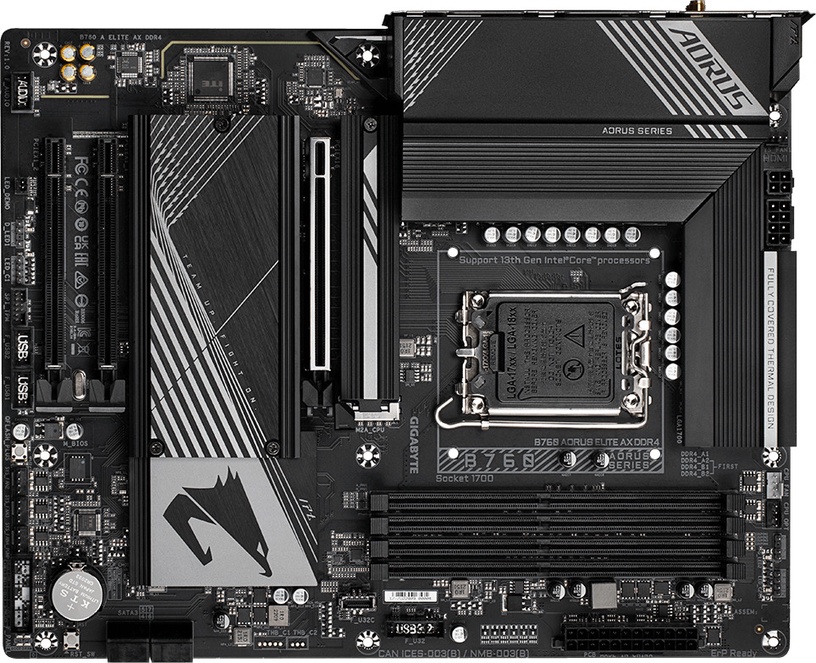 Mātesplate Gigabyte B760 AORUS ELITE AX DDR4