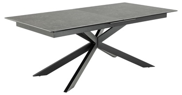 Обеденный стол c удлинением Irwine Fairbanks, черный, 200 - 2400 мм x 1000 мм x 760 мм