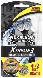 Raseerija Wilkinson Sword Xtreme3 Black Edition, 6 tk