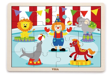Koka puzle VIGA Circus 51455, 16 gab.