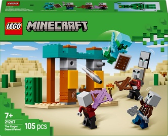 Konstruktor LEGO® Minecraft Illageride kõrbepatrull 21267, 105 tk
