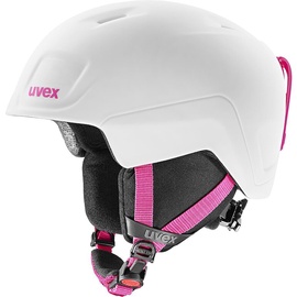 Slēpošanas ķivere Uvex Heyya Pro, balta/rozā, 54-58 cm