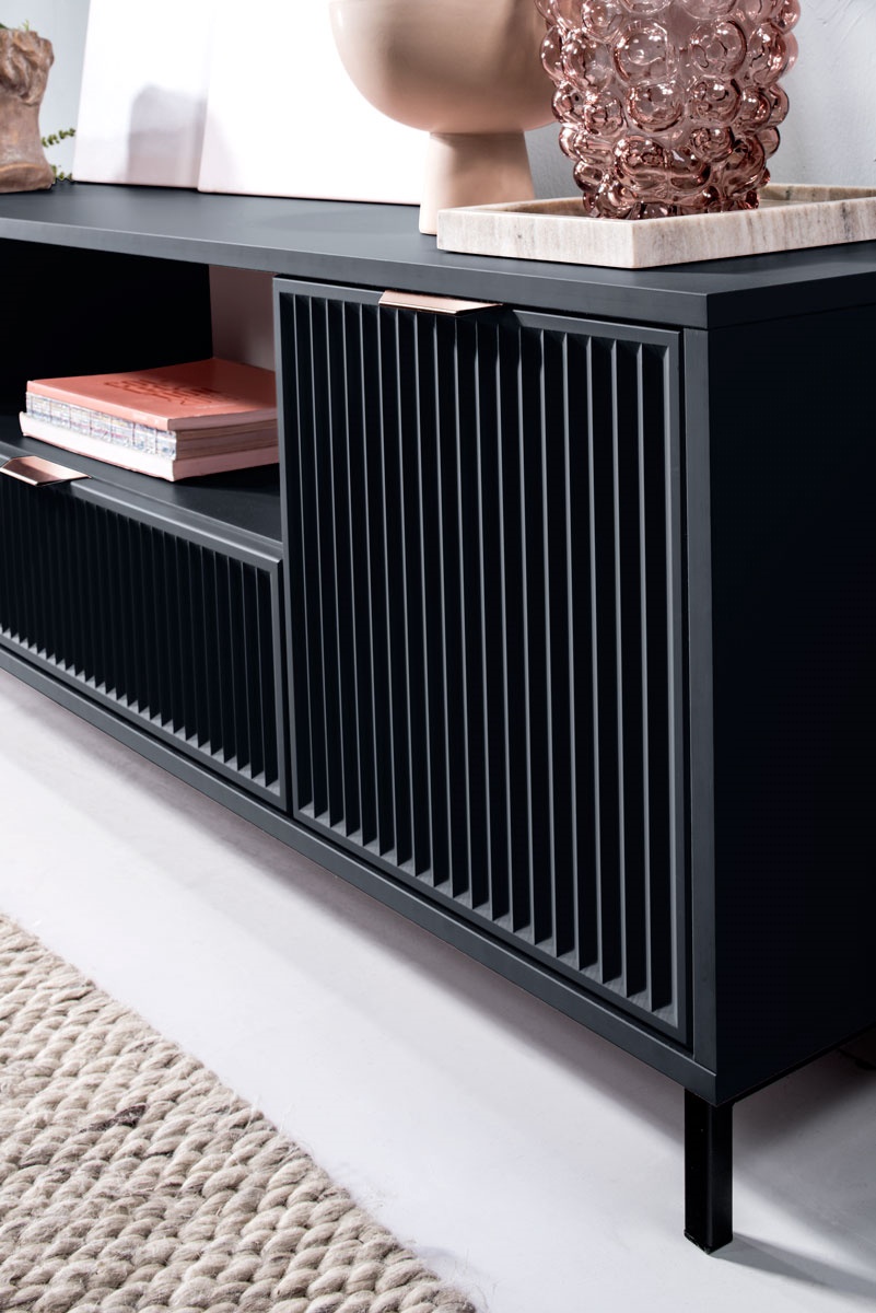 TV-kapp Eleganzo LS-4, sinine, 40.6 cm x 165.3 cm x 56.1 cm