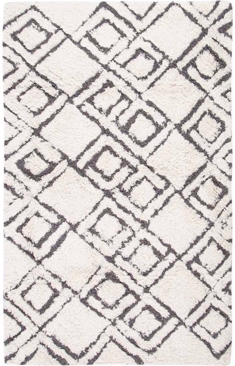 Vannas istabas paklājs Foutastic Cava 396RYH2422, balta/antracīta, 110 cm x 70 cm