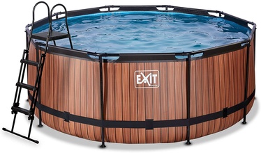 Bassein raamiga EXIT Toys, pruun, 3600x1220 mm, 10126 l