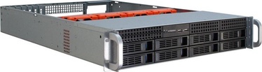 Serveri korpus Inter-Tech 2U 2408, must/hall