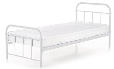 Кровать Linda 90, 90 x 200 cm, белый, с решеткой