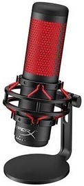 Mikrofons HyperX 4P5P6AA, melna/sarkana