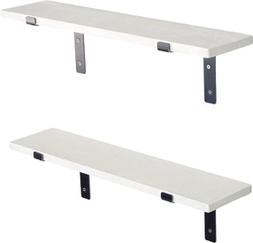 Sienas plaukts Kalune Design LAM001, balta, 60 cm x 14 cm x 16 cm
