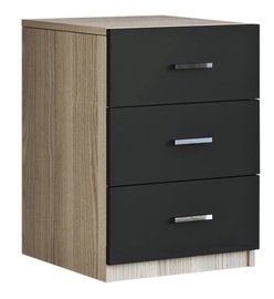 Блок выдвижных ящиков Kalune Design Vario C, черный/дубовый, 46.6 x 44.5 x 61.8 см