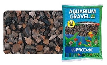 Грунт Prodac Aquarium Gravel GHIA2.5, 2.5 кг, коричневый
