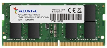 Operatyvioji atmintis (RAM) Adata SBADA4G323200S2, DDR4 (SO-DIMM), 32 GB, 3200 MHz