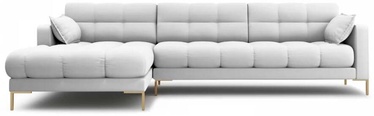 Stūra dīvāns Micadoni Home Mamaia 5 Seats, gaiši pelēka, kreisais, 293 x 185 cm x 75 cm
