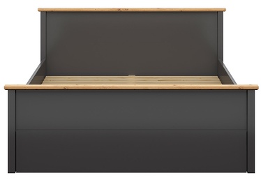 Gulta divvietīga Hesen, 160 x 200 cm, ozola/grafīta, ar režģi