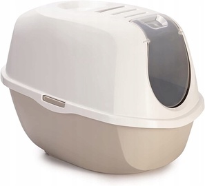 Закрытый кошачий туалет Karlie Smart Cat 51740, белый/серый, закрытый, 52 см x 39 см x 41 см