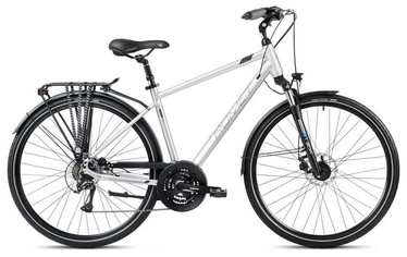 Велосипед туристический Romet Wagant 4, 28 ″, 23" (58 cm) рама, серебристый/черный