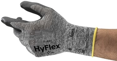 Перчатки Ansell HyFlex Safety 11-801, серый, 11