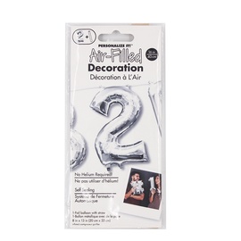 Balons Air Filled Decoration 2, sudraba