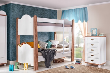 Двухъярусная кровать Kalune Design Tiffany 224LTR1255, кремовый, 174 x 105 см