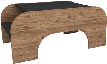 Журнальный столик Kalune Design Darina, коричневый/белый, 536 мм x 900 мм x 400 мм