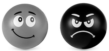 Masāžas bumbiņa Active Anti-Stress Balls 72057, melna/pelēka, 6.1 cm