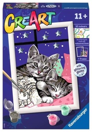 Tapymas pagal skaičius Ravensburger CreArt Sweet Kittens 20213, įvairių spalvų