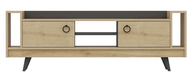 TV-laud Kalune Design Tyler, tamm/antratsiit/hele pruun, 160 cm x 35.6 cm x 54.4 cm