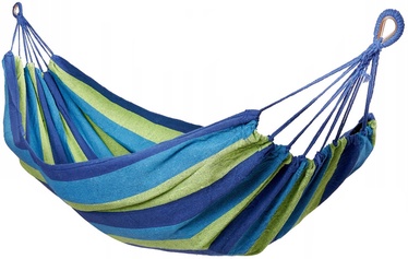 Šūpuļtīkls Hanging Single Hammock, zila/zaļa, 200 cm