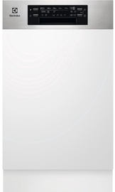 Iebūvējamā trauku mazgājamā mašīna Electrolux EES42210IX, balta