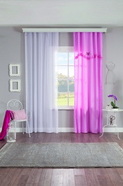 Дневные шторы Mijolnir Rosa Tulle 181CLK8824, белый/розовый, 140 см x 260 см