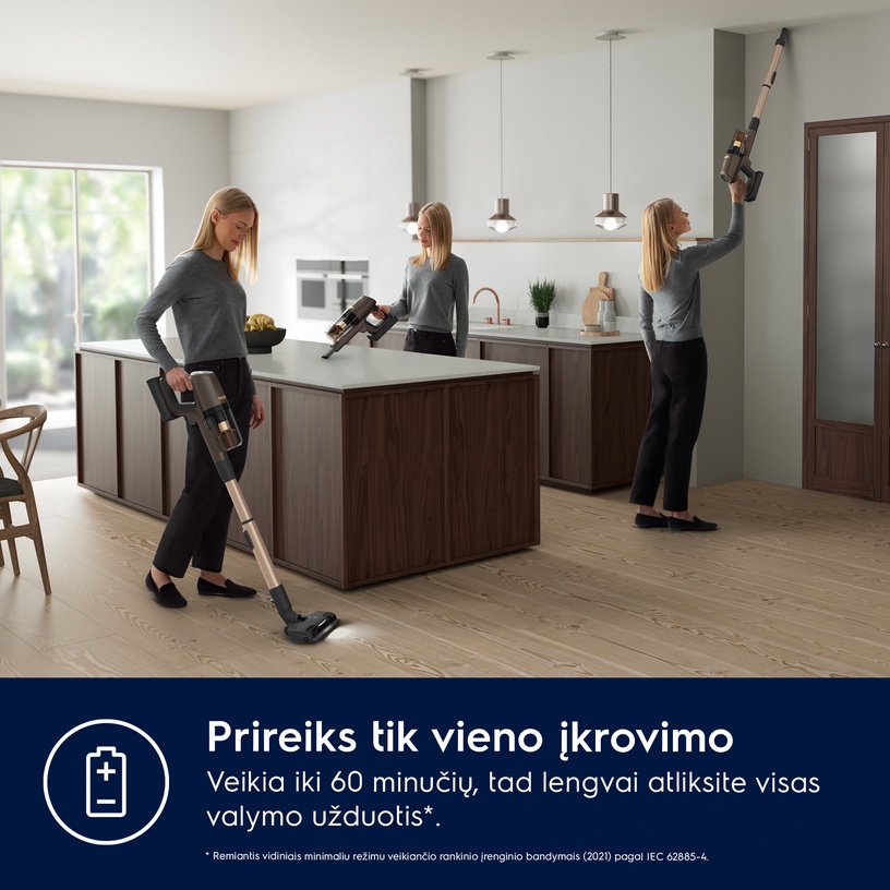 Putekļsūcējs - slota Electrolux 800 serija „Ultimate“ EcoLine EP81U25ULT, 2500 mAh