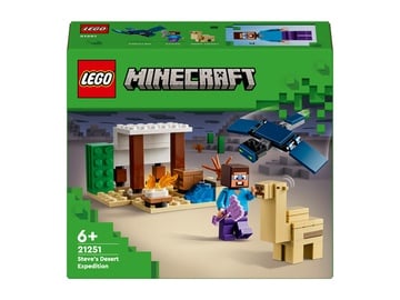 Konstruktors LEGO® Minecraft Steve tuksneša ekspedīcija 21251