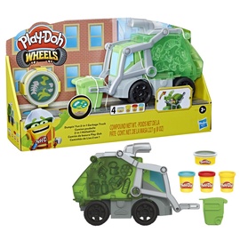 Piederumi plastilīnam Hasbro PlayDoh Dumpin Fun 2in1 Garbage Truck F5173, daudzkrāsaina
