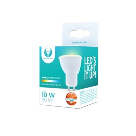 Lambipirn Forever Light LED, GU10, soe valge, GU10, 10 W, 90 lm