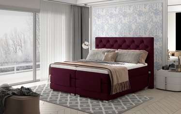 Кровать Clover Mat Velvet 68, 180 x 200 cm, фиолетовый, с матрасом