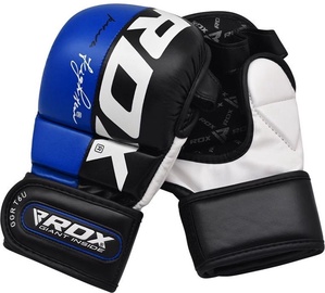 Боксерские перчатки RDX Rex T6 GGR-T6U-XL, синий/белый/черный, XL