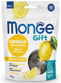 Skanėstas šunims Monge Gift Super M Immunity Support Rabbit With Lemon, triušiena, 0.15 kg