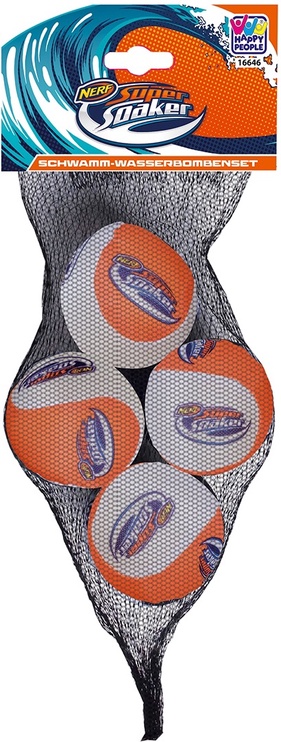 Vannipommid Nerf Super Soaker Waterbombs, valge/oranž, 4 tk