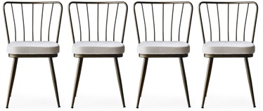 Ēdamistabas krēsls Kalune Design Yildiz 984 974NMB1190, balta, 42 cm x 43 cm x 82 cm, 4 gab.