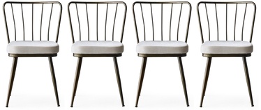 Ēdamistabas krēsls Kalune Design Yildiz 984 974NMB1190, balta, 42 cm x 43 cm x 82 cm, 4 gab.